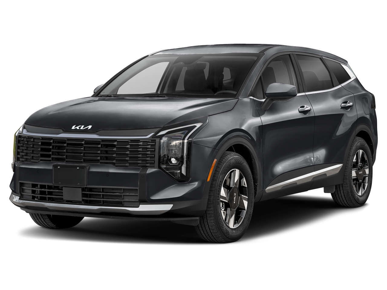 2026 Kia Sportage LX in Panthera Metal Gray — front three-quarter view