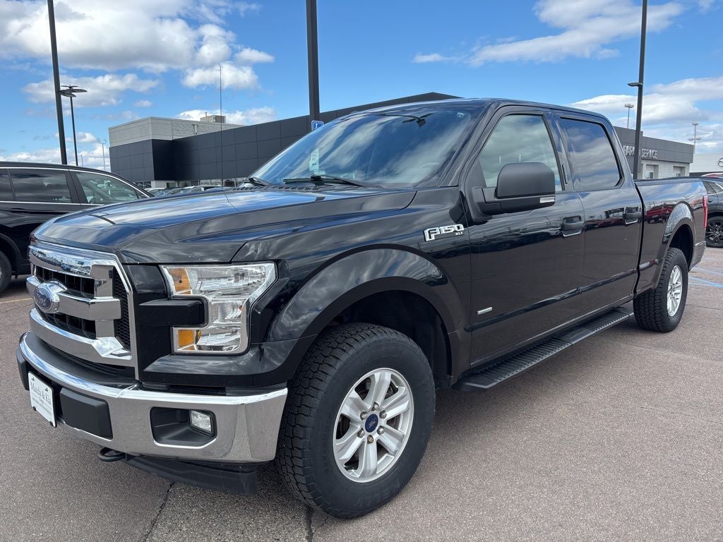 2017 Ford F-150 XLT in Black — front three-quarter view