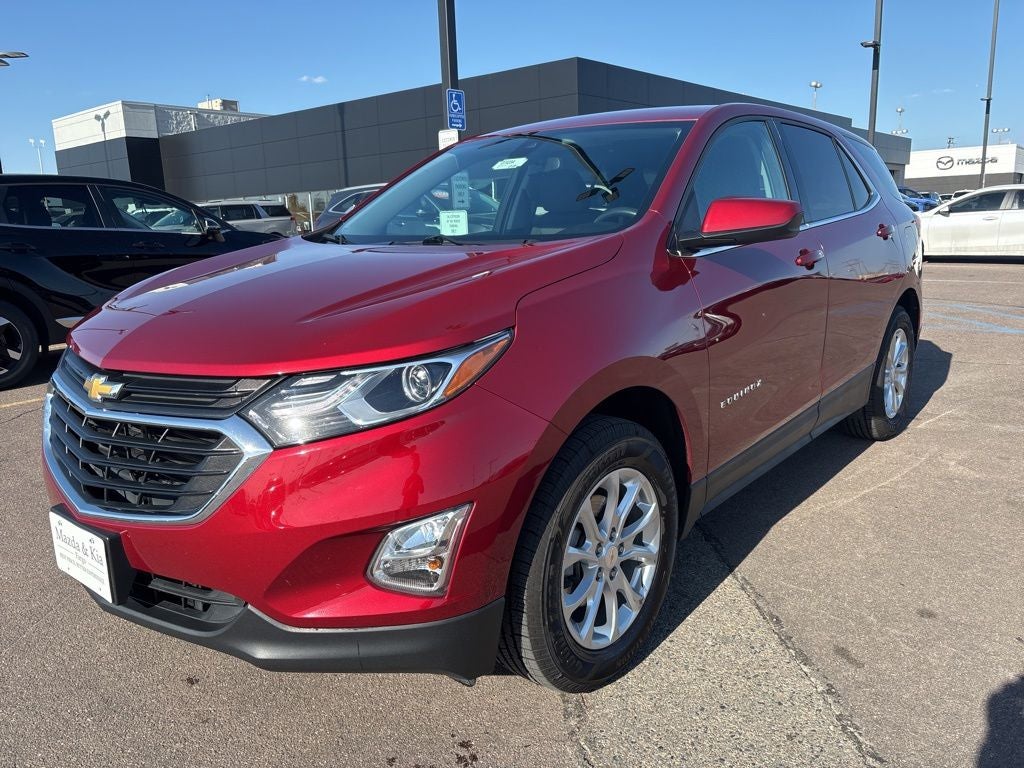 2020 Chevrolet Equinox LT in Cajun Red Tintcoat — front three-quarter view