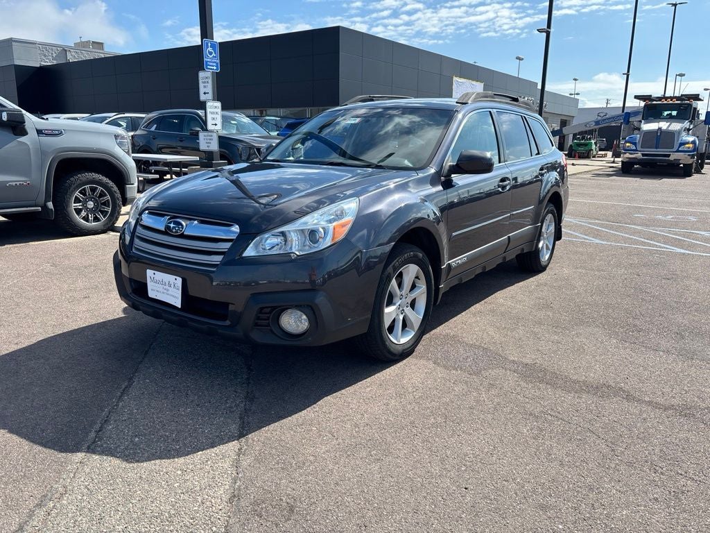 2013 Subaru Outback 2.5i Premium in Graphite Gray Metallic — front three-quarter view