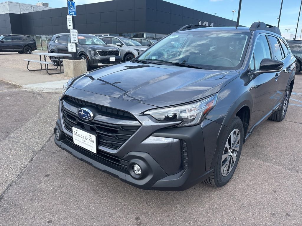 2024 Subaru Outback Premium in Magnetite Gray Metallic — front three-quarter view