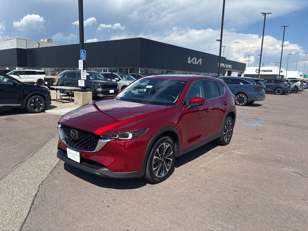 2022 Mazda Mazda CX-5 2.5 S Premium Package in Soul Red Crystal Metallic — front three-quarter view