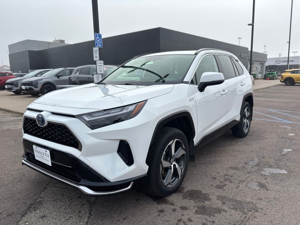 2023 Toyota RAV4 Prime SE in Ice — front three-quarter view
